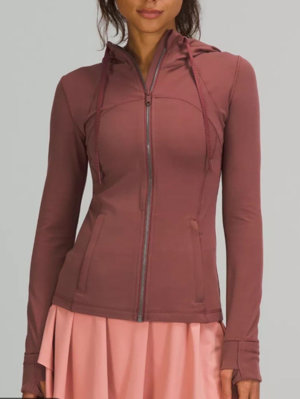 Women's Define Jacket Hooded Red/Brown Nulu